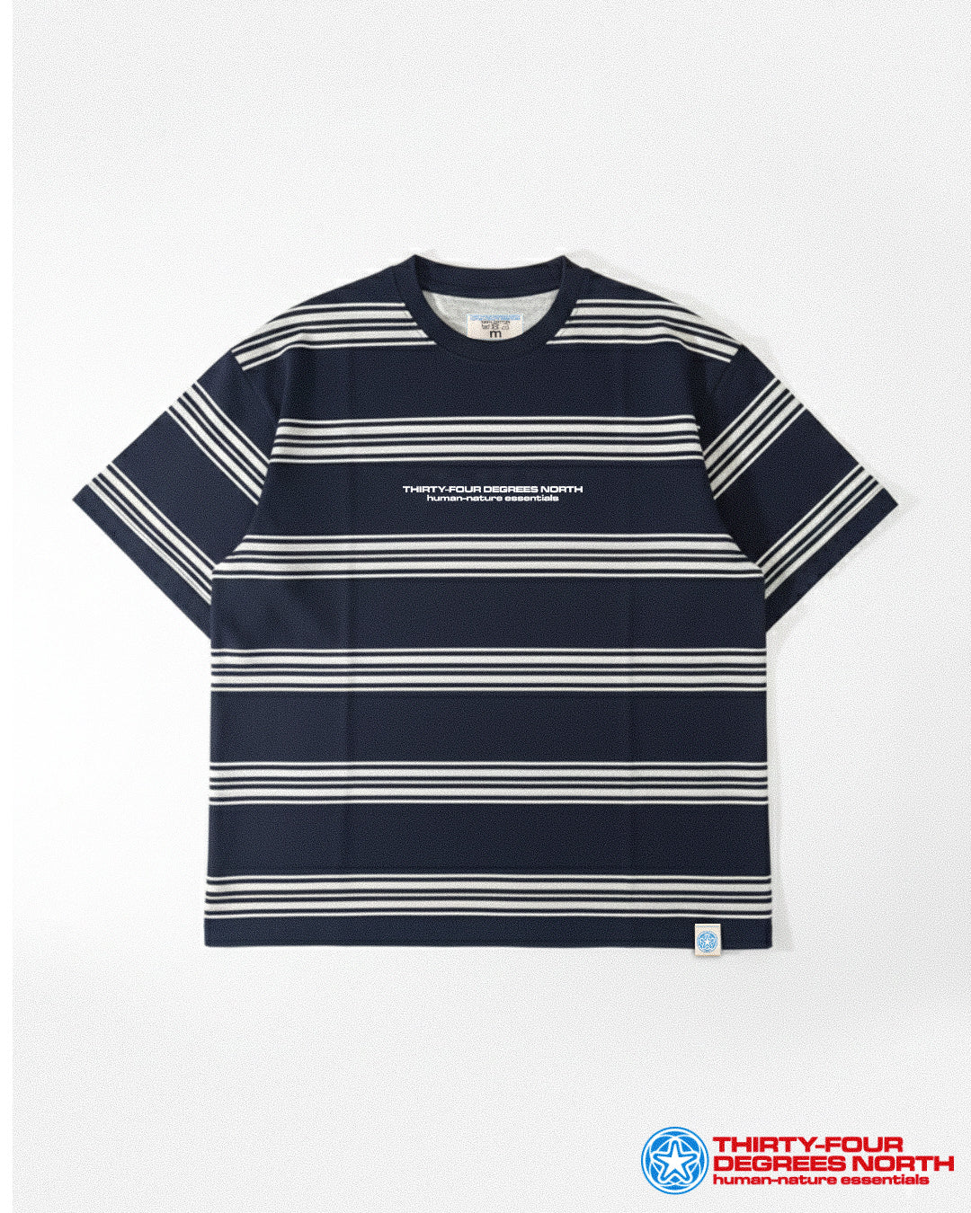French Terry Quin-Striped Tee