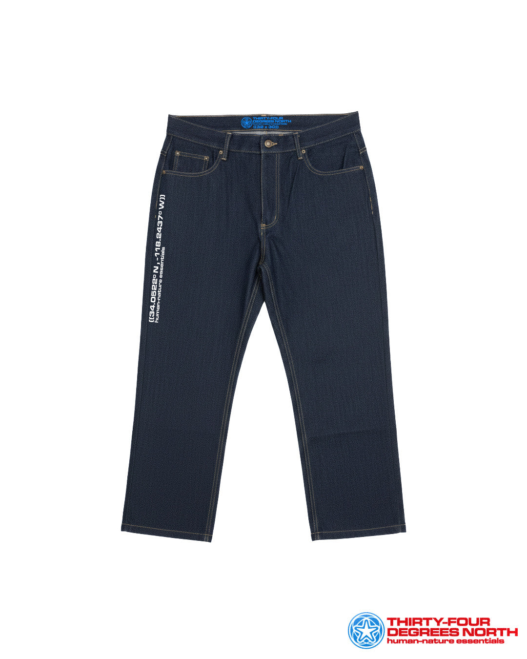 Relaxed Coordinate Rinsed-Blue Jeans