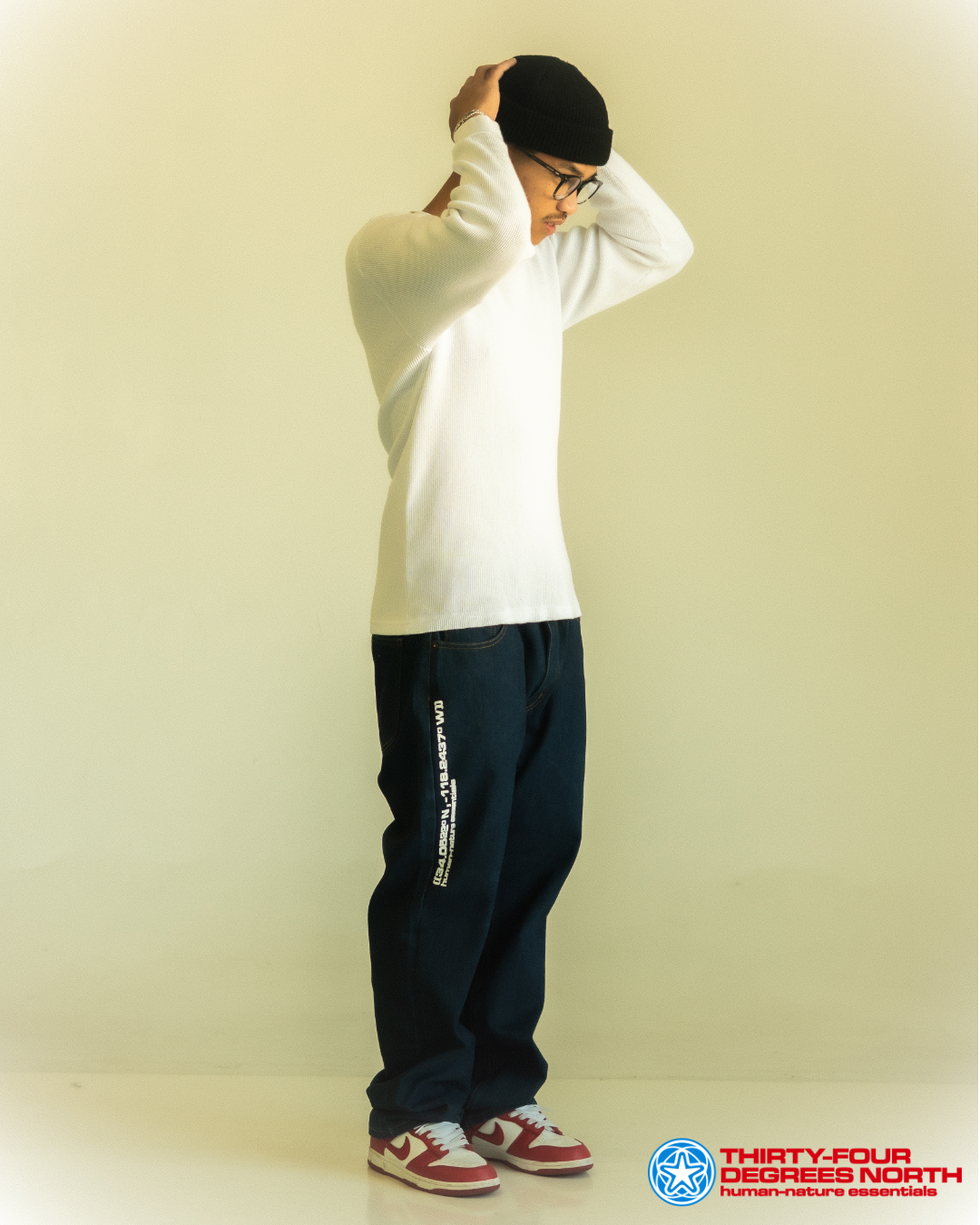 Relaxed Coordinate Rinsed-Blue Jeans