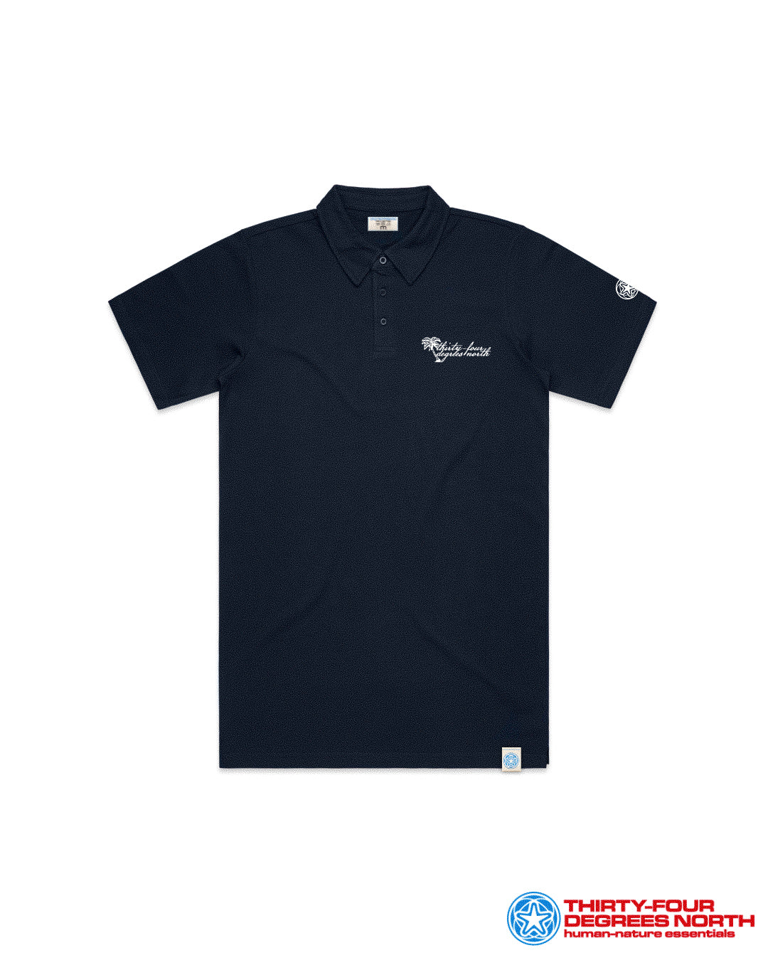 Men’s Slim Course Palm Polo - Naval Blue